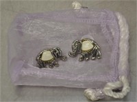 Elephant earrings, no markings