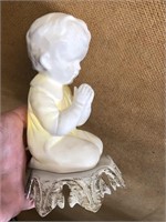 SWEET Little Boy Praying Lamp / Works