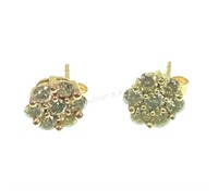 10k Yellow Gold Diamond Earrings