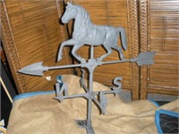 HORSE Weather Vane 28 Inches Tall Cast Alum &