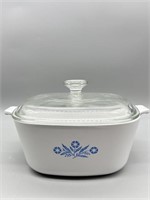 Corning Ware Blue Cornflower Lidded Casserole