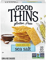 "As Is" Lot of (4) Good Thins Corn Sea Salt Gluten