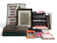 Metal Sign, Books, Inspirational Cards