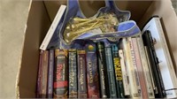 Box lot of of books, Rick Riordan, Angie Sage,