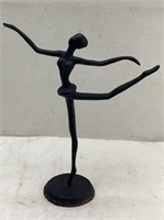 11.5in Metal Ballerina Desk Figurine