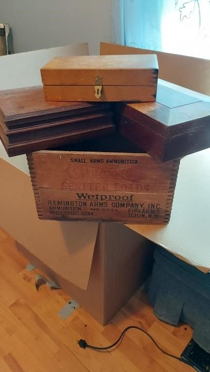 Remington box w/vintage box's