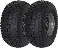 2-Pk 15x6.00-6" Front Tire Assembly Replacement