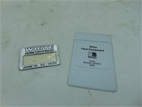 White Farm Equipment Badge/pocket protector