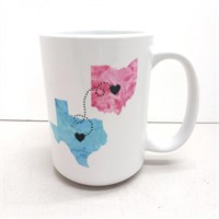 Texas - Ohio mug Never apart at heart