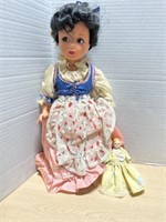 Vintage Doll and Small Porcelain Doll