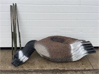 5 geese decoys