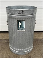 GW metal garbage can