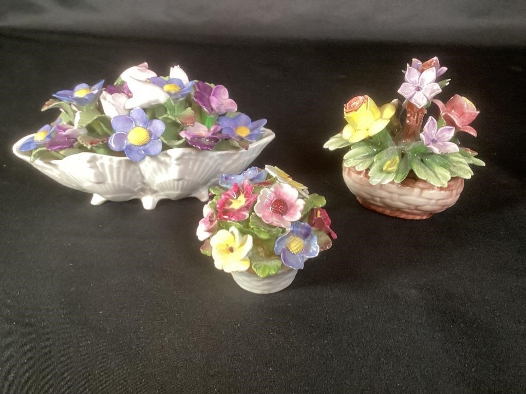 Porcelain Aynsley Flower Baskets