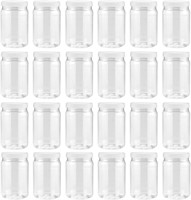 18 oz Plastic Mason Jars 23pk | Screw-On Lids