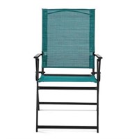 Mainstays Greyson Steel Sling Chairs, Teal