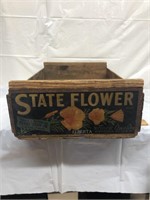 State flower brand fruit crate perry fruit