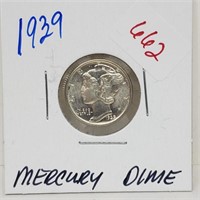 1939 90% Silver Mercury Dime 10 Cents