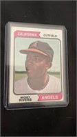 1974 Topps Baseball Mickey Rivers