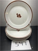 (6) royal stone china plates