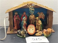 Vintage nativity scene