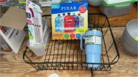 Pixar Food Pouches, Straws, Mug, Drying Rack