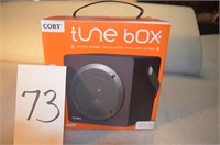 COBY TUNE BOX, NIB, BLUETOOTH, PORTABLE