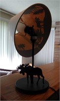Metal Moose Lamp