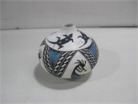 3.5" Signed K.S Acoma NM Pottery Pot