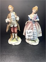 Victorian Style Couple Hand Painted China