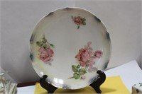 An Antique P.K. Silesia Rose Plate