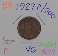 1927-P Wheat Cent DDO