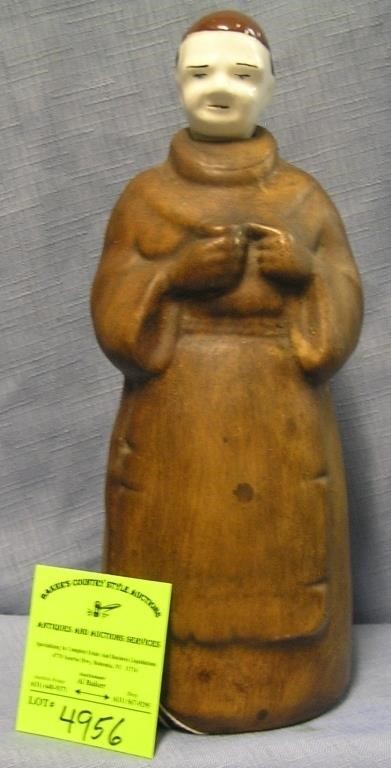 Early figural monk with beer mug beer or liquor de
