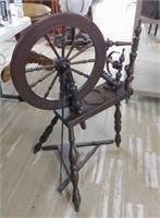 Colonial Style Hardwood Spinning Wheel.