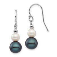 14 Kt White Gold FreshWater Pearl Earrings