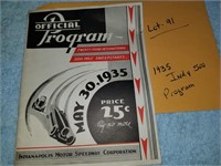 1935 Indianapolis 500 Official Program