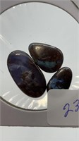 3 Neat Genuine Boulder Opals