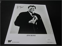 Jim Ross Signed 8x10 Photo JSA Witnessed