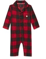 Canadiana Infants' Collared 1-PC Sleeper 0-3M