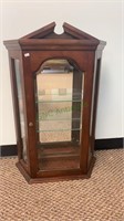 Nice small display cabinet - front glass door. All