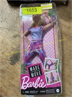 Barbie made to move doll