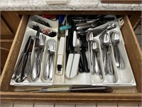 Drawer of Oneida Flatware and Assorted Cutlery
