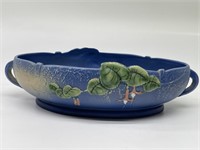 Vtg. Fuchsia Blue by Roseville Pottery Oval Bowl