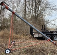 Transport grain auger w/elec. motor, 6" x 16'