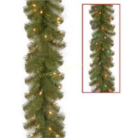 North Valley LED 9' Spruce Garland