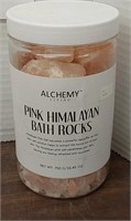 Pink Himalayan bath rocks. Appears new. 750gms.