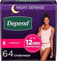 $72-64-Pk Depend Night Defense Adult Incontinence