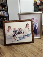 2 Oil on Canvas Family Pics & Frames