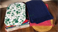 Group lot of placemats all different colors some