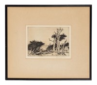 Etching by Lester E. Varian (AM 1881-1967)