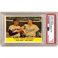 1958 Topps Mays/snider Psa 5